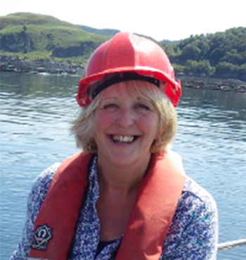 
        Gail twigg on a boat
        