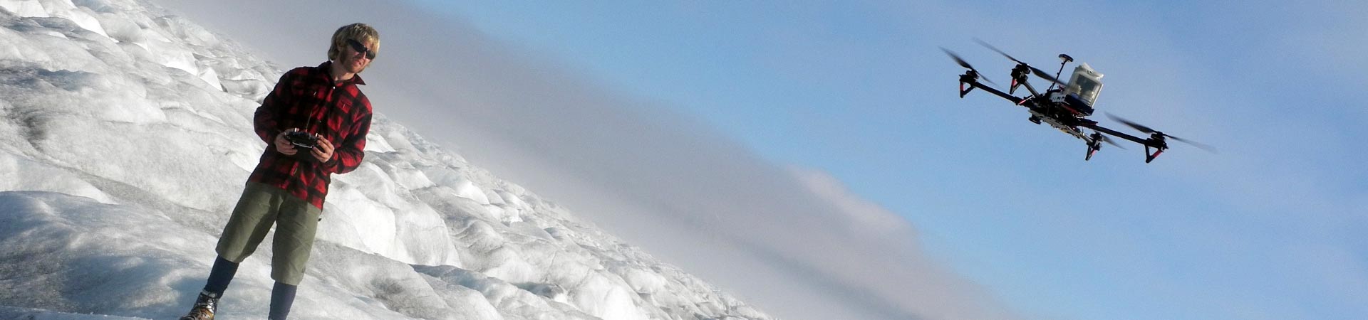 Quadcopter used for gathering data in the High Arctic.