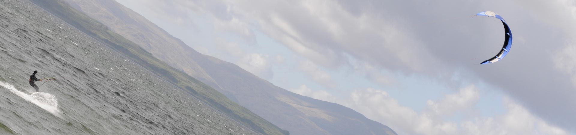 Kite surfer in Camus Bay during his lunchtime!