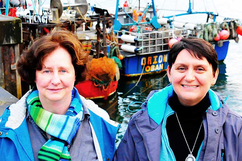 Dr Michele Stanley, left, and Prof Sheila Heymans have been awarded new academic titles by the University of the Highlands and Islands