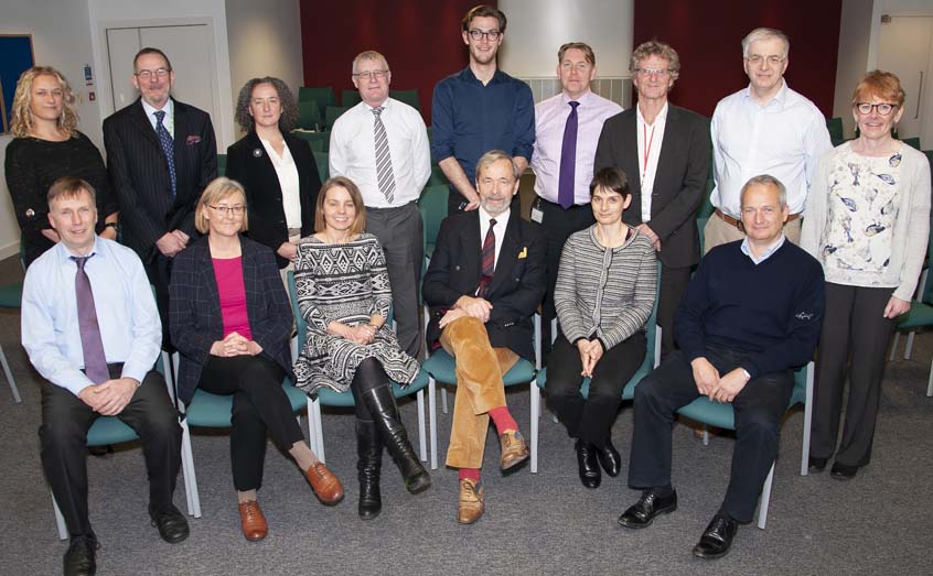 The new-look SAMS governing council with out-going president Prof Geoffrey Boulton (seated, centre)