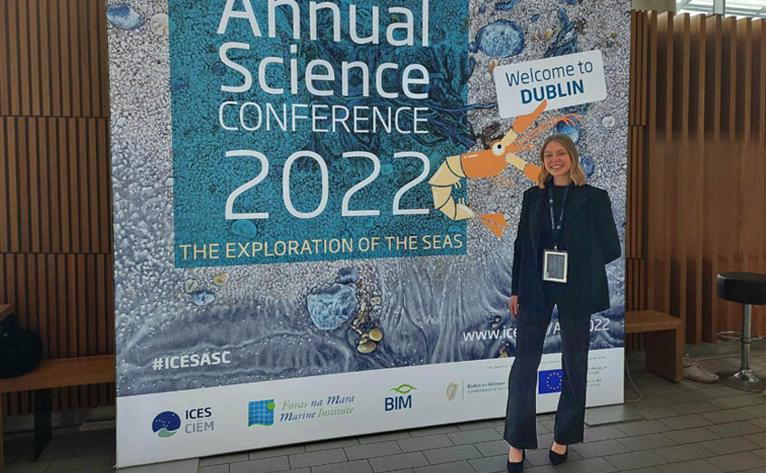 Third year BSc Marine Science undergraduate Janne Bruhns attened the recent ICES annual meeting in Dublin