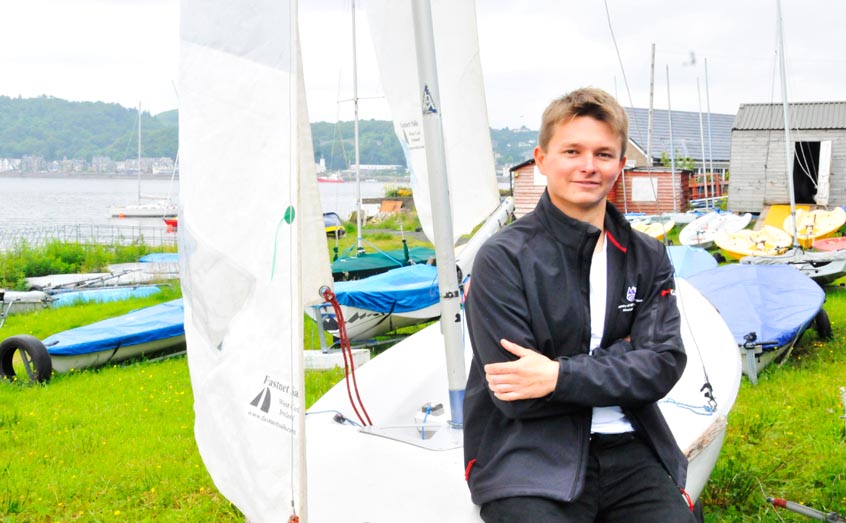 SAMS UHI PhD student Joe Penhaul-Smith runs the University of the Highlands and Islands Wind and Wave Club with help from Oban Sailing Club