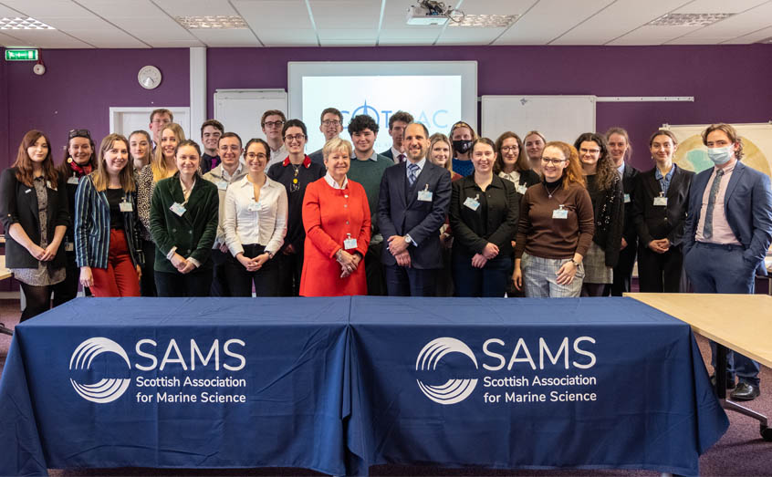 Participants in the first ever Scottish Model Arctic Council (ScotMAC), which was hosted at SAMS.