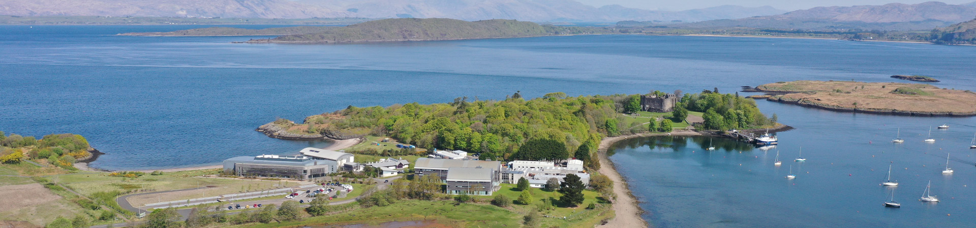 Ariel photograph of SAMS Campus near Oban