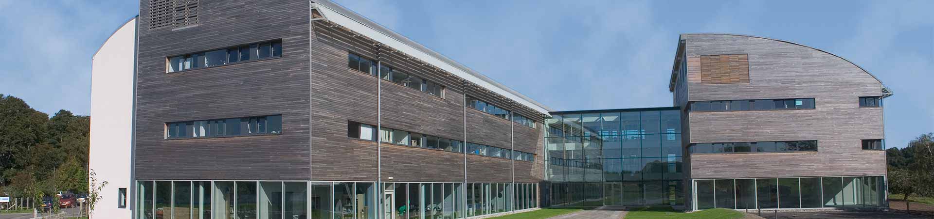 Photo of the outside of our main research building that hosts most tenants